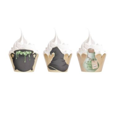 6 caissettes cupcakes collection apprenti sorcier | jourdefete.com