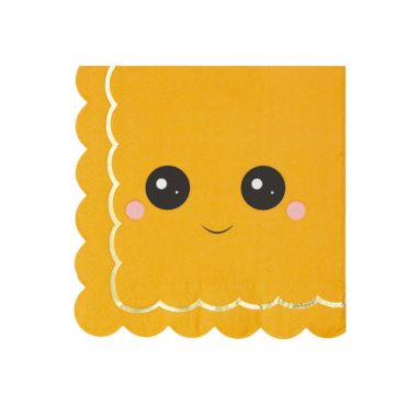 16 serviettes citrouille collection sweety | jourdefete.com