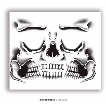 Tatouez-vous le visage avec cette apparence de squelette | jourdefete.com