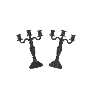 chandelier en bois noir avec paillettes | jourdefete.com