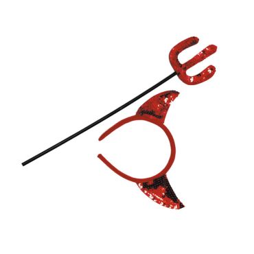 set diable sequins rouge | jourdefete.com