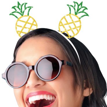 Serre-tête ananas paillettes tropical pour soirée festive | jourdefete.com