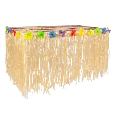 Un splendide tour de table avec de jolies fleurs colorées pour votre événement hawaïen | jourdefete.com