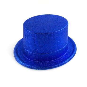 Chapeau Haut de Forme à Paillettes - Bleu