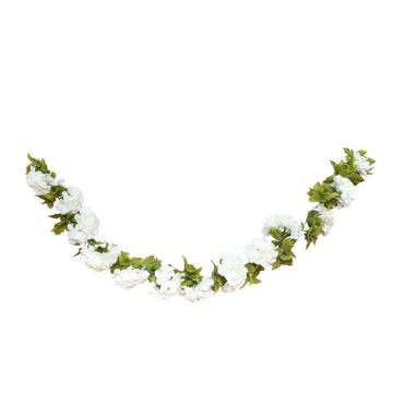 guirlande de fleurs blanches- 220 cm | jourdefete.com