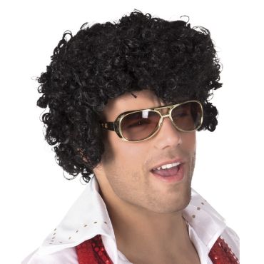 Perruque Rock'n'Roll Homme Noire