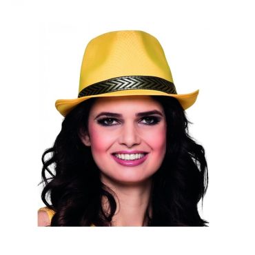 Chapeau Borsalino Funky - Jaune