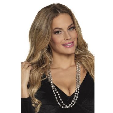 Set 2 Colliers de Perles Argent