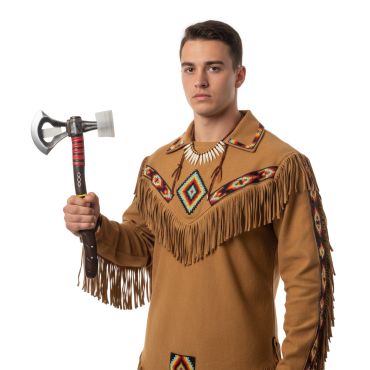 Hache d’indien 48 cm pour déguisement de guerrier amérindien | jourdefete.com