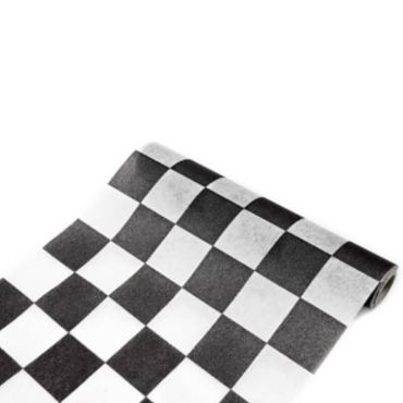 Chemin de table Damier Noir et Blanc