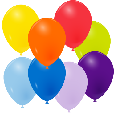 Ballons opaques couleurs arc-en-ciel Ø25 cm x6 | jourdefete.com