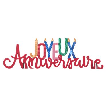 Décoration à poser Joyeux Anniversaire multicolore lettres festives | jourdefete.com