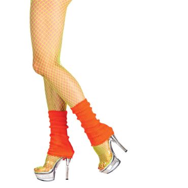 Accessoire de déguisement Jambières Fluo Orange Accessoire de déguisement Jambières Fluo Orange
