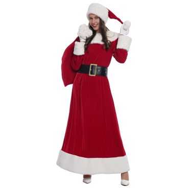 Costume Mère Noël Luxe rouge et blanc | jourdefete.com