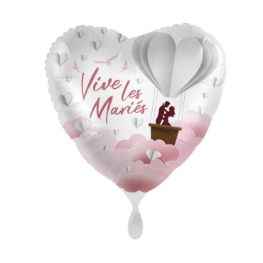 Un magnifique ballon avec la mention "Vive les mariés" pour votre salle de mariage | jourdefete.com