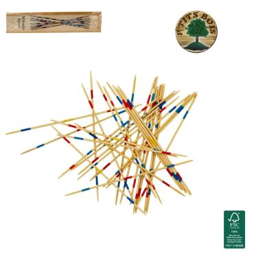 Jeu Mikado en bois coloré 31 pièces pour animation ludique | jourdefete.com