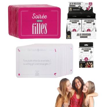 Jeu de discussion débat de soirée entre filles