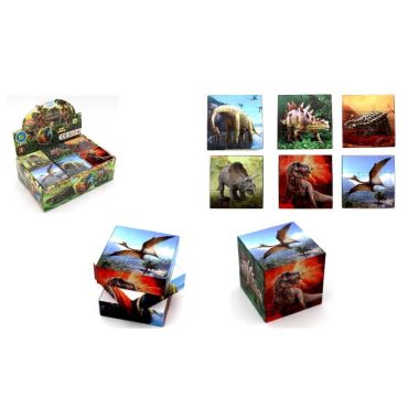 jeu de patience cube dinosaures | jourdefete.com