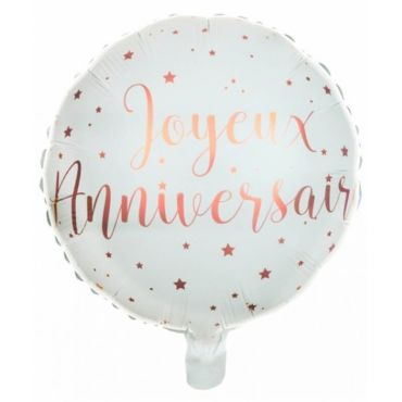 ballon en aluminium joyeux anniversaire rose gold | jourdefete.com ballon en aluminium joyeux anniversaire rose gold | jourdefete.com