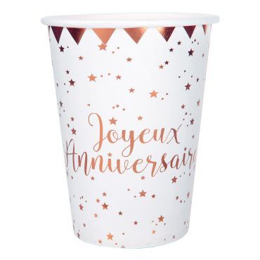 gobelets-rose-gold-joyeux-anniversaire|jourdefete.com