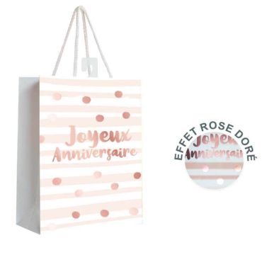 mini pochette cadeaux joyeux anniversaire multicolore | jourdefete.com