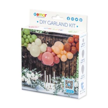 kit de guirlande de 65 ballons couleur naturel | jourdefete.com