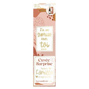 Un beau kit pour bouteille qui va annoncer à votre famille qu'un bébé arrive | jourdefete.com