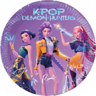 Assiettes en carton KPop Demon Hunters pour anniversaire enfant | jourdefete.com Assiettes en carton KPop Demon Hunters pour anniversaire enfant | jourdefete.com