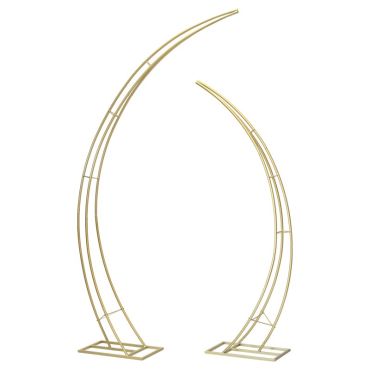 Structures métalliques demi-lunes dorées pour décoration moderne | jourdefete.com