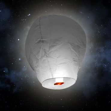 Lanterne volante "ballon" - Gris