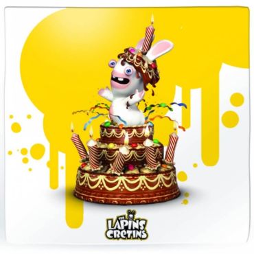 20 Serviettes en Papier - Lapin Crétin - Gâteau d'Anniversaire | jourdefete.com