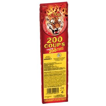 Chaîne de 200 Pétards - Le Tigre | jourdefete.com