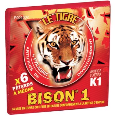 6 Pétards le Tigre Bison – n°1 | jourdefete.com
