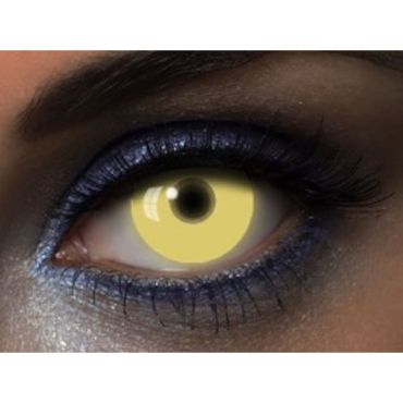 Lentilles Fantaisies - Jaune - "UV Yellow" - 1 Jour (Sans correction)