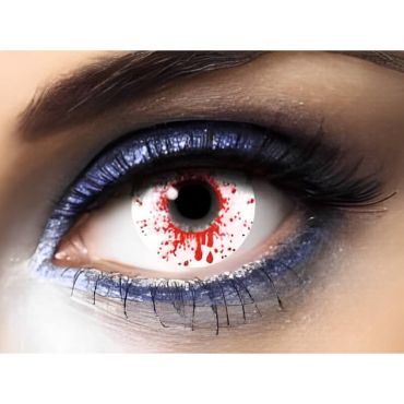 Lentilles (sans correction) "Splash de sang" | jourdefete.com