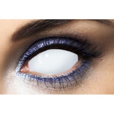 Lentilles blanches fantaisie effet aveugle All Blind 1 an | jourdefete.com