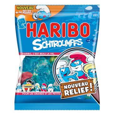 Bonbons HARIBO "Les Schtroumpfs" en sachet de 120 g | jourdefete.com