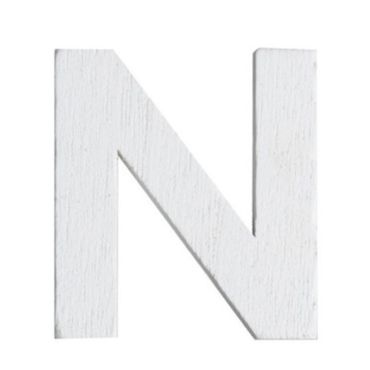 Lettre N en Bois Blanc - 5 cm