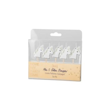 bougies-licorne-pic-gateau-anniversaire | jourdefete.com