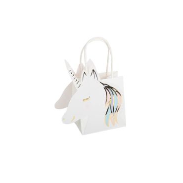 4 sacs cadeaux anniversaire licorne pastel| jourdefete.com