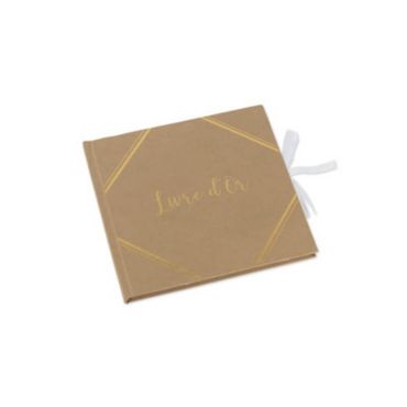 Livre d'Or - Dorure Embossee - Kraft | jourdefete.com