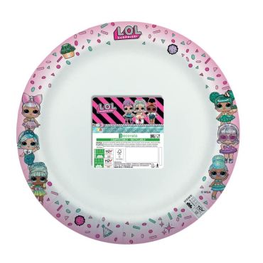 8 assiettes creuses compostables lol surprise | jourdefete.com