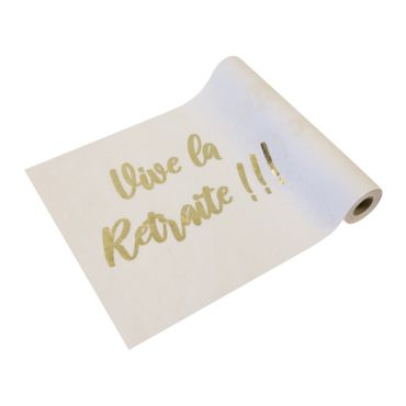 Chemin de table - 4 m - Vive la Retraite !!! | jourdefete.com