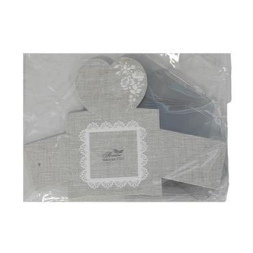 Lot de 10 contenants - Cœur - 18 x 13 cm | jourdefete.com