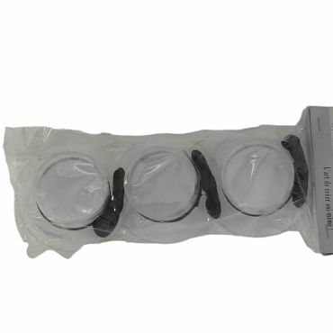 Lot de 3 contenants à dragées - 6,5 cm - Haut-de-forme | jourdefete.com