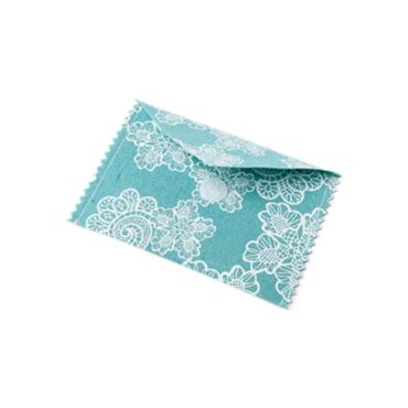 Lot de 4 Enveloppes en Lin - 12,5 x 8,5 cm - Émeraude | jourdefete.com