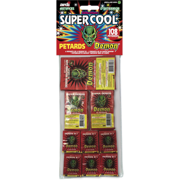Lot de 108 Pétards Démon pour des soirées festives inoubliables | jourdefete.com