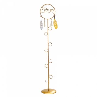 Pêle-Mêle a Poser - Cœur avec Plumes Dorées | jourdefete.com