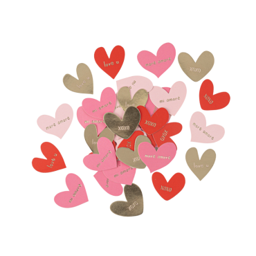 Confettis en forme de cœur "Lovely Time", déco romantique et festive | jourdefete.com