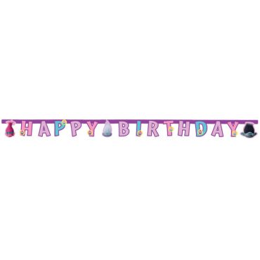 Guirlande Articulée "Happy Birthday" Trolls